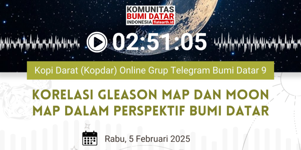 Kopdar Online 9 Korelasi Gleason Map dan Moon Map dalam Perspektif Bumi Datar