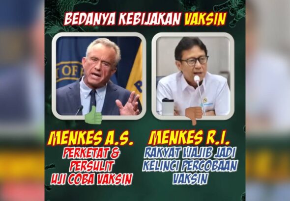 Neo101 BD - Bedanya Kebijakan Vaksin Menkes AS Menkes RI Soal Uji Coba Micin